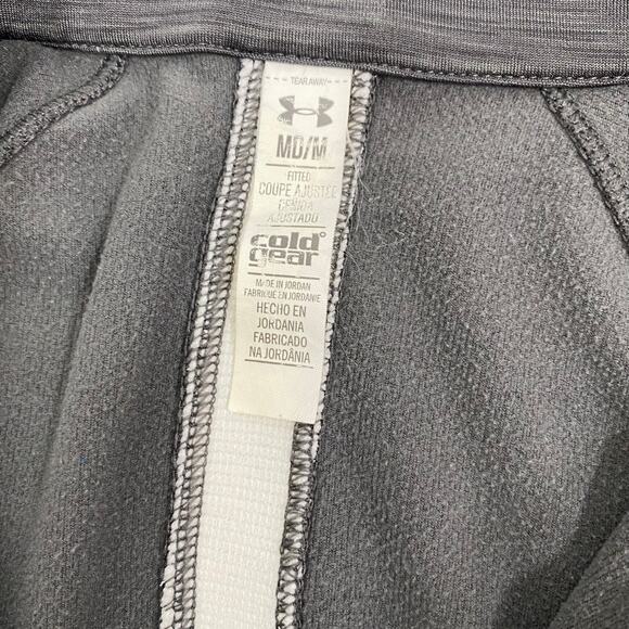 Under Armour Coldgear Pullover Top 1/2 Zip Long Sleeve Womens Sz Med Thumbholes - Picture 9 of 10